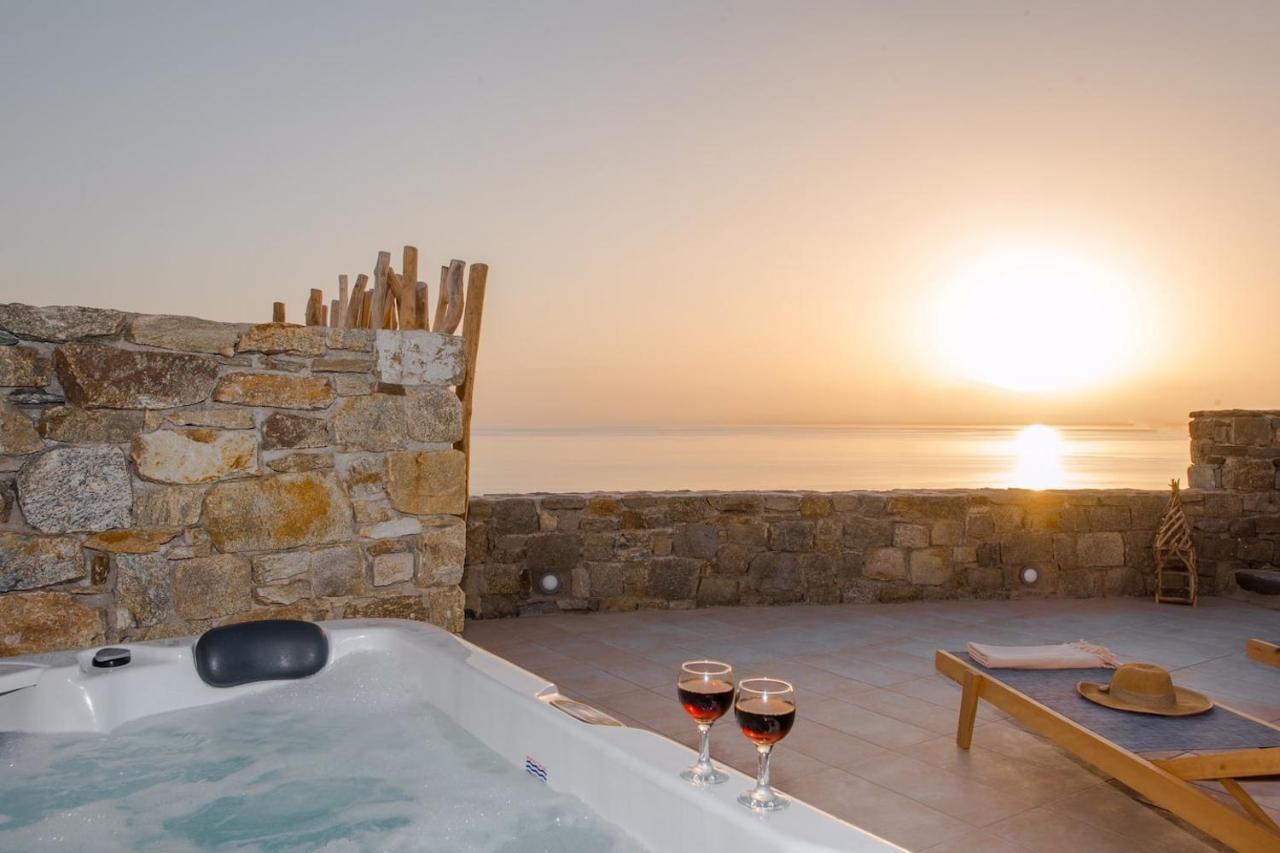 Appartamento Gorgeous Studio In Cycladic Architecture Overlooking The Aegean Houlakia  Esterno foto