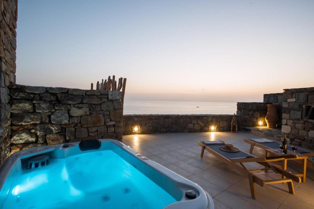 Appartamento Gorgeous Studio In Cycladic Architecture Overlooking The Aegean Houlakia  Esterno foto